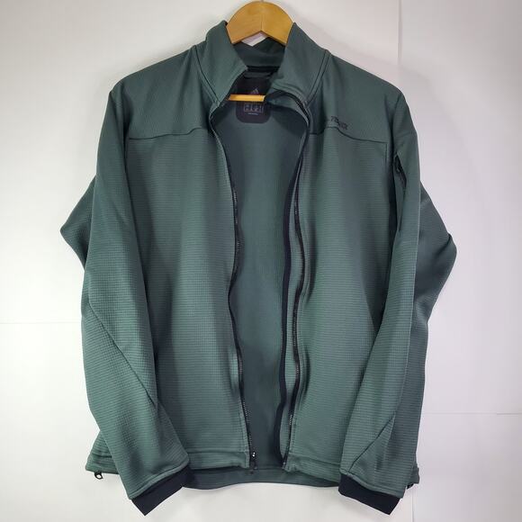 Adidas Terrex Teal Green Women's Size M Unisex zip-up Lightweight Jacket - Picture 2 of 14